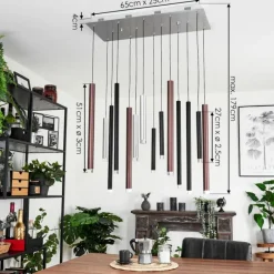 hofstein Suspension Krachang LED Aluminium, 1 lumière