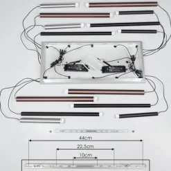 hofstein Suspension Krachang LED Aluminium, 1 lumière