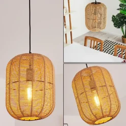 Style Boho-Chic-hofstein Suspension Krens Noir, 1 lumière