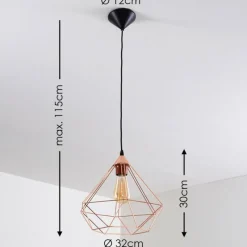 Lampes Vintages & Rétros-hofstein Suspension Kunir Noir, 1 lumière