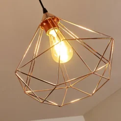 Lampes Vintages & Rétros-hofstein Suspension Kunir Noir, 1 lumière