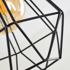 Lampes Vintages & Rétros-hofstein Suspension Kunir Noir, 3 lumières