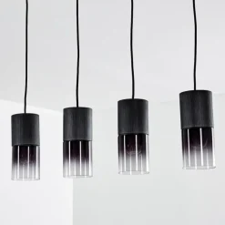 Luminaires Scandinaves-hofstein Suspension Kuparuk Noir, 4 lumières