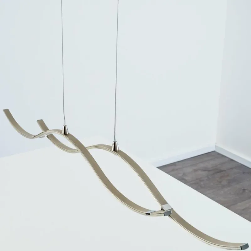 hofstein Suspension Kurikko LED Nickel mat, 1 lumière