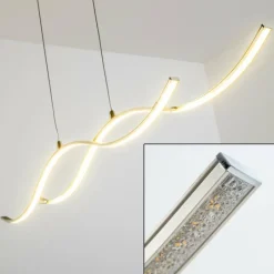 hofstein Suspension Kurikko LED Nickel mat, 1 lumière