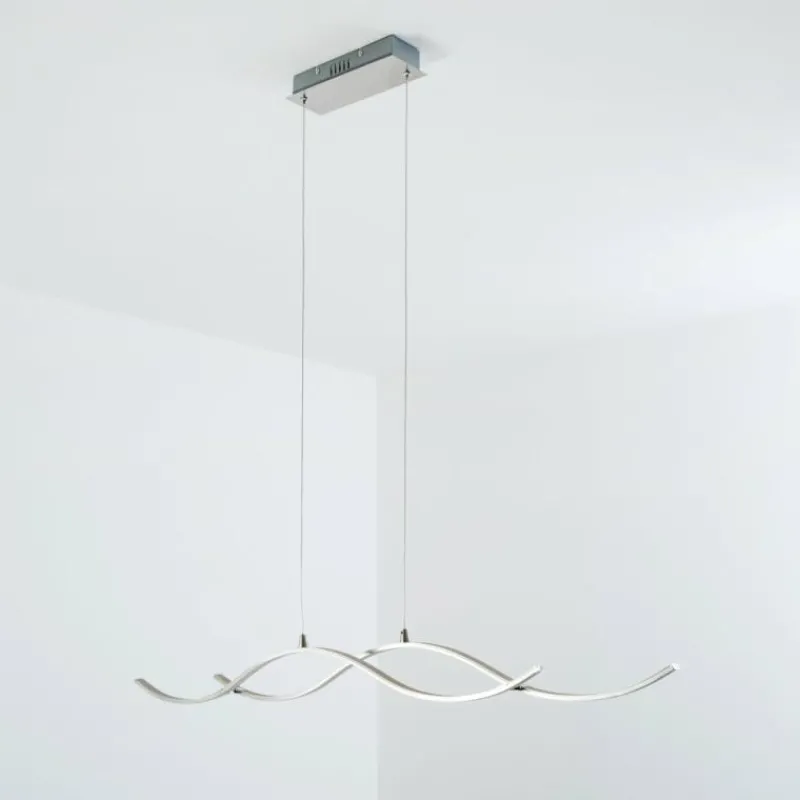 hofstein Suspension Kurikko LED Nickel mat, 1 lumière