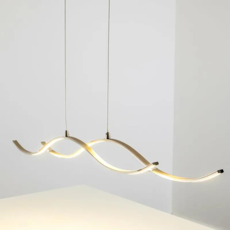 hofstein Suspension Kurikko LED Nickel mat, 1 lumière