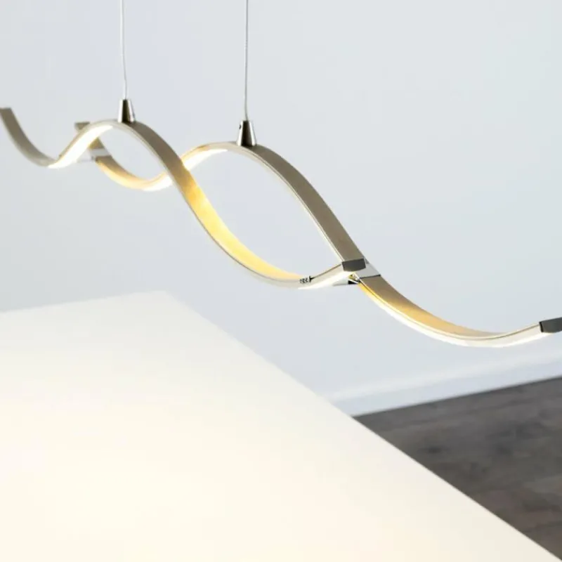 hofstein Suspension Kurikko LED Nickel mat, 1 lumière