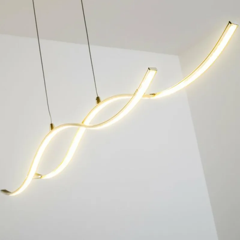 hofstein Suspension Kurikko LED Nickel mat, 1 lumière