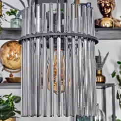 hofstein Suspension Lagielas Noir, 3 lumières