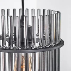 hofstein Suspension Lagielas Noir, 4 lumières