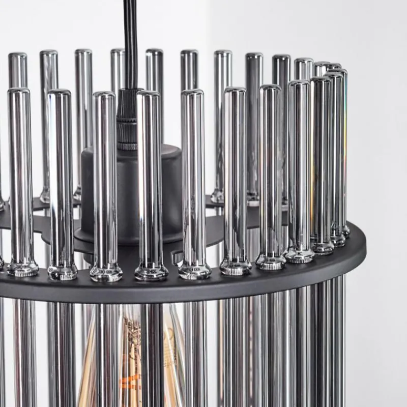 hofstein Suspension Lagielas Noir, 4 lumières