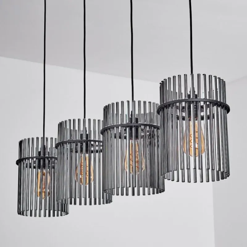 hofstein Suspension Lagielas Noir, 4 lumières