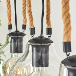 Lampes Industrielles-hofstein Suspension Landrienne Brun, Écru, Noir, 3 lumières