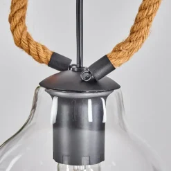 Lampes À Boules-hofstein Suspension Landrienne Écru, Noir, 1 lumière