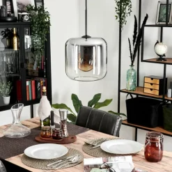 hofstein Suspension Lauden Clair, Fumé, 1 lumière