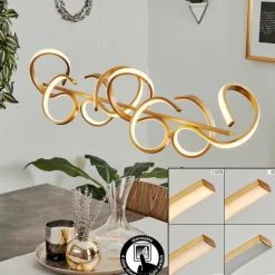 hofstein Suspension Lavaca LED Laiton, 4 lumières