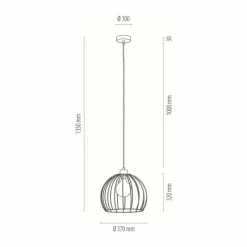 Luminaires Scandinaves-hofstein Suspension Lecueder Bois clair, 1 lumière