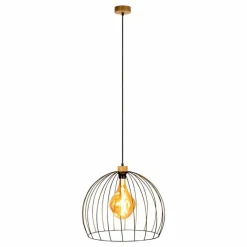 Luminaires Scandinaves-hofstein Suspension Lecueder Bois clair, 1 lumière