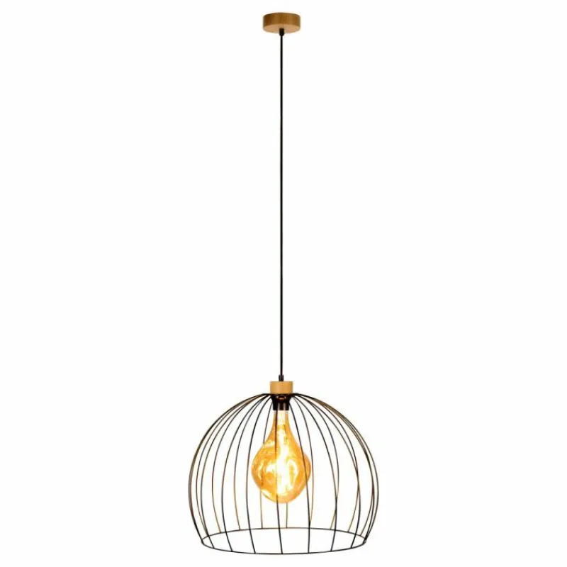 Luminaires Scandinaves-hofstein Suspension Lecueder Bois clair, 1 lumière