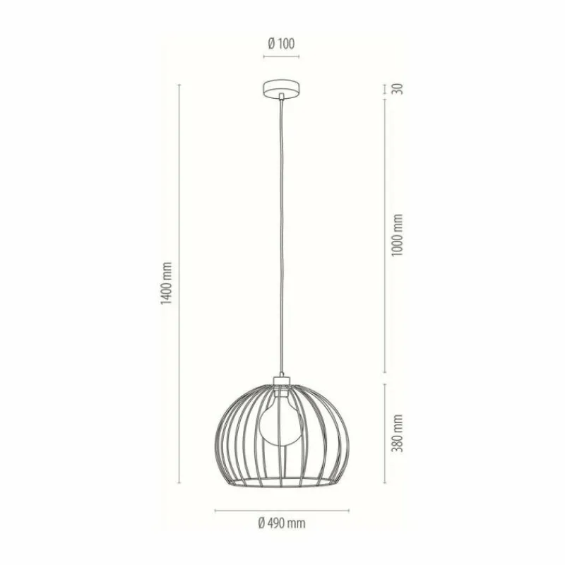 Luminaires Scandinaves-hofstein Suspension Lecueder Bois clair, 1 lumière