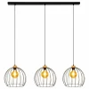 Luminaires Scandinaves-hofstein Suspension Lecueder Bois clair, 3 lumières