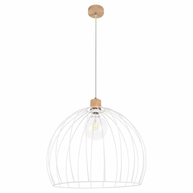 Luminaires Scandinaves-hofstein Suspension Lecueder Bois clair, 1 lumière