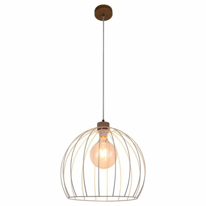 Luminaires Scandinaves-hofstein Suspension Lecueder Bois clair, 1 lumière