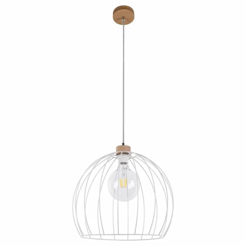 Luminaires Scandinaves-hofstein Suspension Lecueder Bois clair, 1 lumière
