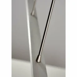 hofstein Suspension LED Masterlight Real 2 Acier inoxydable, Nickel mat, 1 lumière