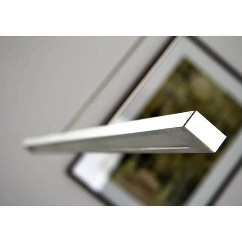 hofstein Suspension LED Masterlight Real 2 Acier inoxydable, Nickel mat, 1 lumière