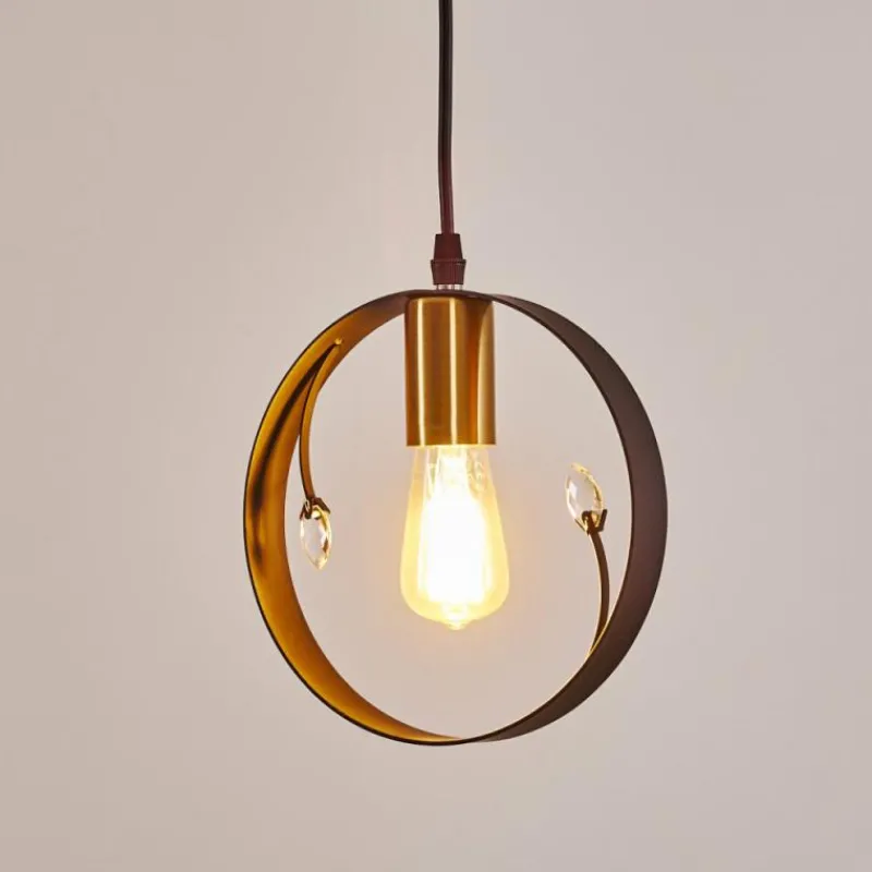 Lampes Dorées-hofstein Suspension Leentje Noir doré, 1 lumière