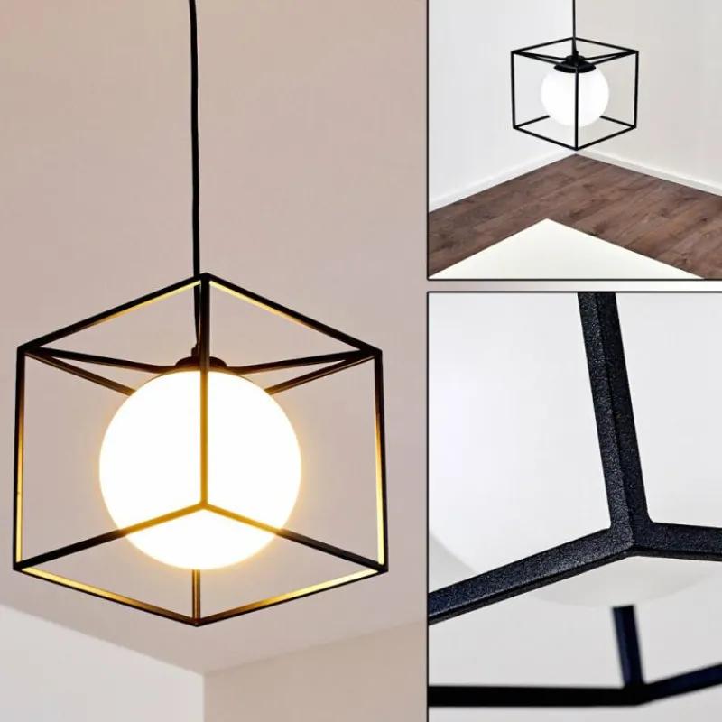 hofstein Suspension Legano Noir, 1 lumière