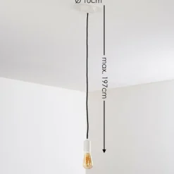 hofstein Suspension Lemone Blanc, 1 lumière* Suspensions