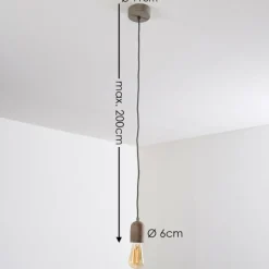 hofstein Suspension Lemone Gris, 1 lumière* Suspensions