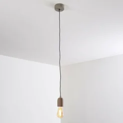 hofstein Suspension Lemone Gris, 1 lumière* Suspensions
