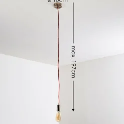 hofstein Suspension Lemone Nickel mat, 1 lumière