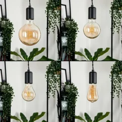 hofstein Suspension Lemone Noir, 1 lumière