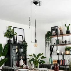 hofstein Suspension Lemone Noir, 1 lumière