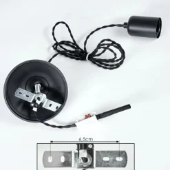 hofstein Suspension Lemone Noir, 1 lumière