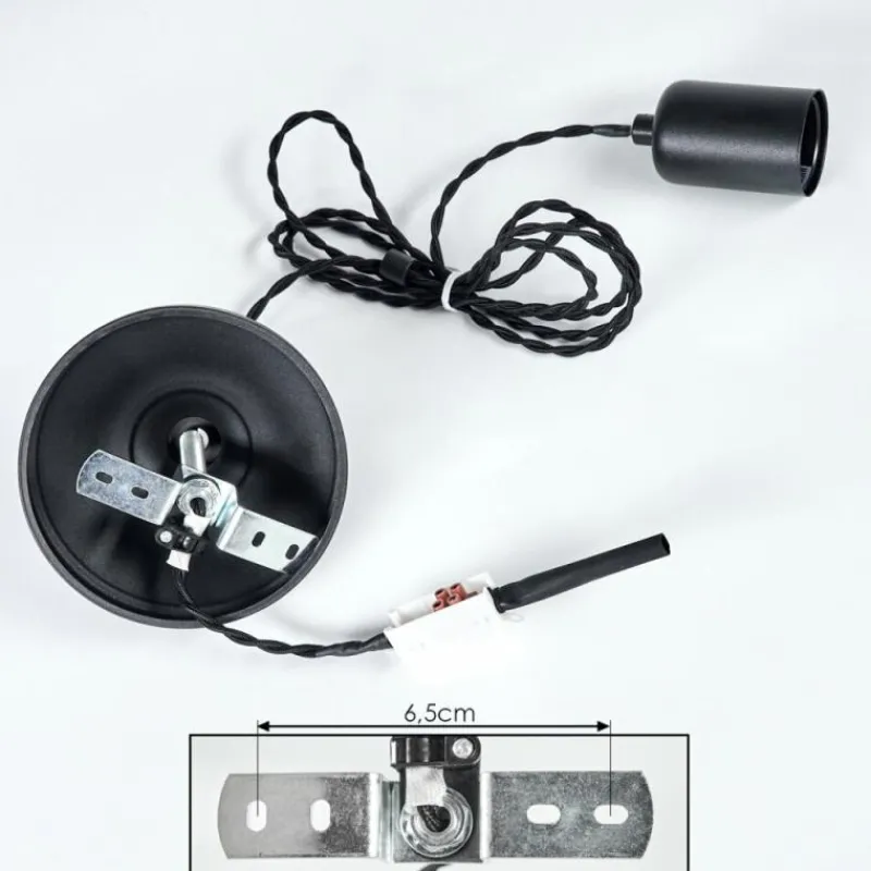 hofstein Suspension Lemone Noir, 1 lumière