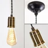 Lampes Dorées-hofstein Suspension Lemone Noir doré, 1 lumière