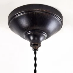 Lampes Dorées-hofstein Suspension Lemone Noir doré, 1 lumière