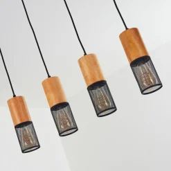 Luminaires Scandinaves-hofstein Suspension Lenalau Noir, 4 lumières