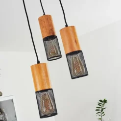 Luminaires Scandinaves-hofstein Suspension Lenalau Noir, 3 lumières