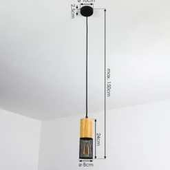 hofstein Suspension Lengalau Noir, 1 lumière