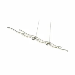 Luminaires Leuchten Direkt Suspension Leuchten Direkt LOLA-WAVE LED Acier inoxydable, 2 lumières, Télécommandes, Changeur de couleurs* Éclairage Led