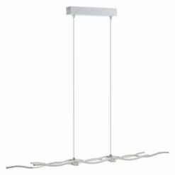 Luminaires Leuchten Direkt Suspension Leuchten Direkt LOLA-WAVE LED Acier inoxydable, 2 lumières, Télécommandes, Changeur de couleurs* Éclairage Led