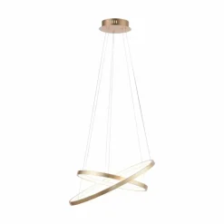 Lampes Dorées-Luminaires Leuchten Direkt Suspension Leuchten Direkt CIRCLE LED Or, 2 lumières