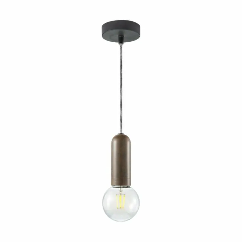 Lampes Industrielles-Luminaires Leuchten Direkt Suspension Leuchten Direkt TURN ME Rouille, 1 lumière